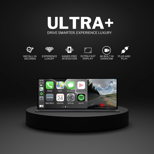 Wireless Apple CarPlay & Android Auto | ULTRA+ 4K Dash Cam